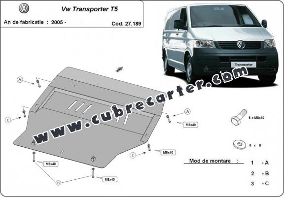 Cubre carter metalico Volkswagen Transporter T5