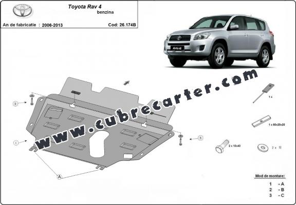 Cubre carter metalico Toyota RAV 4 gasolina