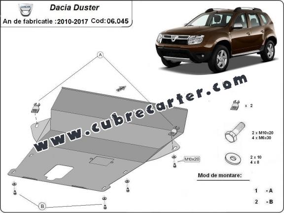 Cubre carter metalico Dacia Duster - 2,5 mm