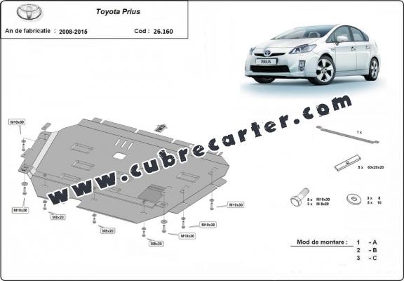 Cubre carter metalico Toyota Prius