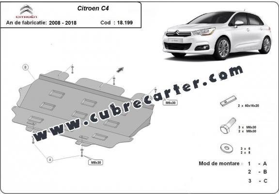 Cubre carter metalico Citroen C4