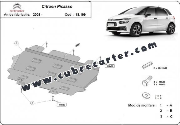 Cubre carter metalico Citroen C4 Picasso