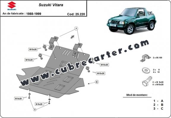 Cubre carter metalico Suzuki Vitara