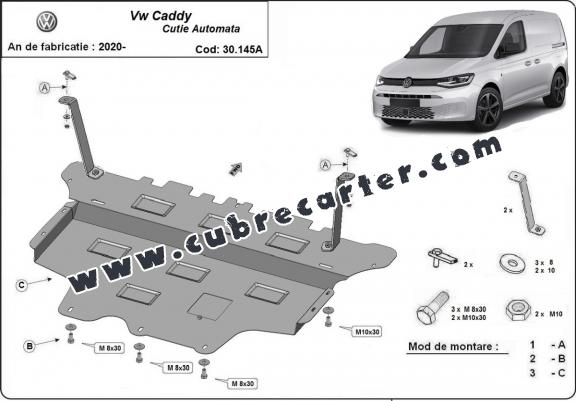 Cubre carter metalico VW Caddy- caja de cambios automática