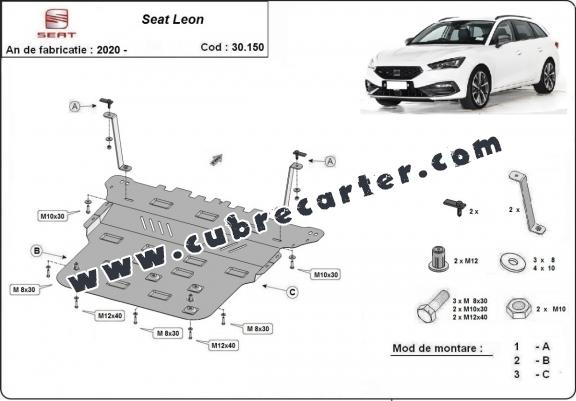 Cubre carter metalico Seat Leon