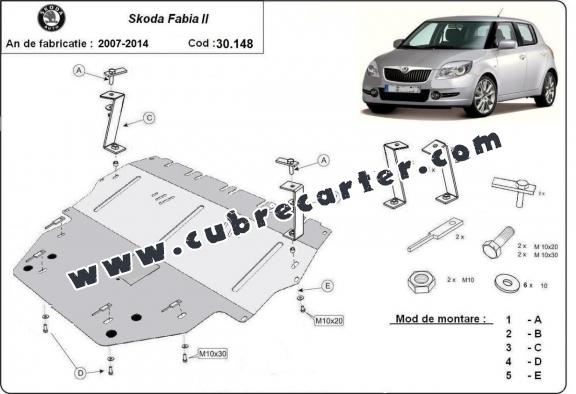 Cubre carter metalico Skoda Fabia 2 Diesel