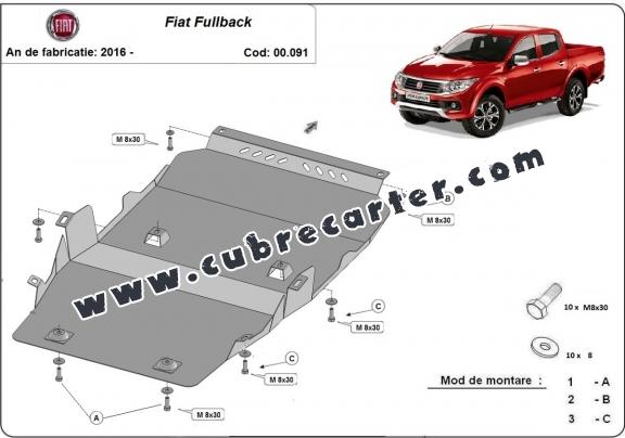 Cubre carter metalico Fiat Fullback