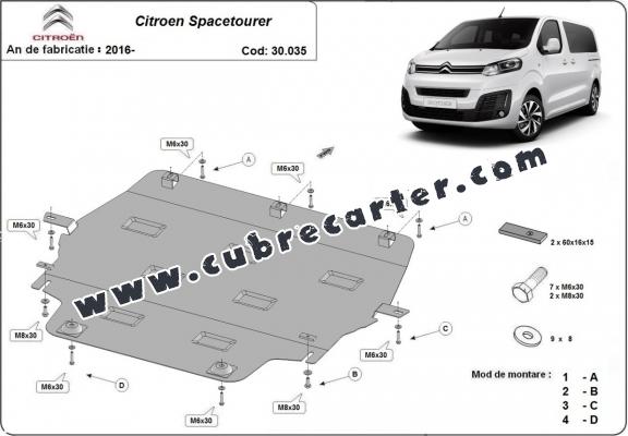 Cubre carter metalico Citroen Spacetourer