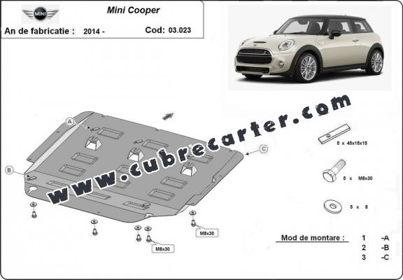 Cubre carter metalico Mini Cooper 