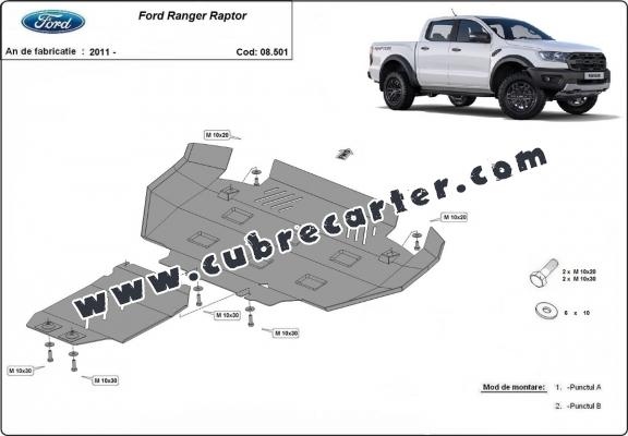 Cubre carter metalico Ford Ranger Raptor