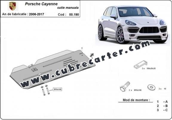 Protección del caja de cambios manual Porsche Cayenne