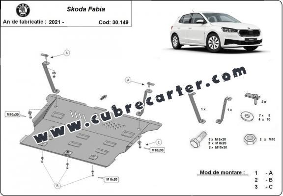 Cubre carter metalico Skoda Fabia