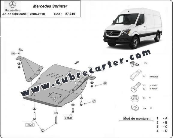 Cubre carter metalico Mercedes Sprinter