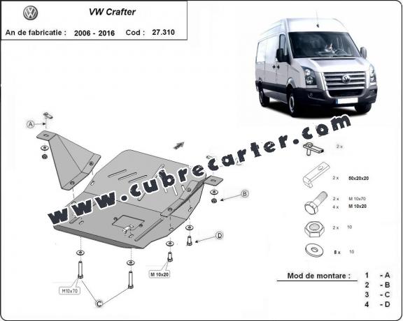 Cubre carter metalico Volkswagen Crafter