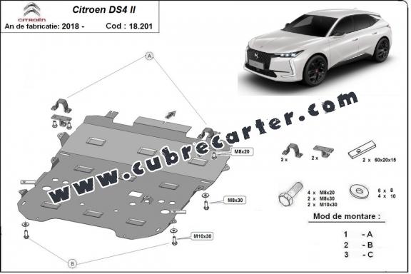 Cubre carter metalico Citroen DS4 II