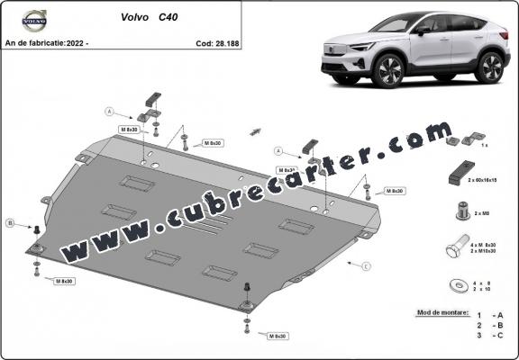 Cubre carter metalico Volvo C40