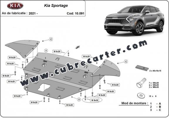 Cubre carter metalico Kia Sportage