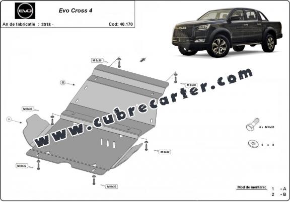 Cubre carter metalico Evo Cross 4