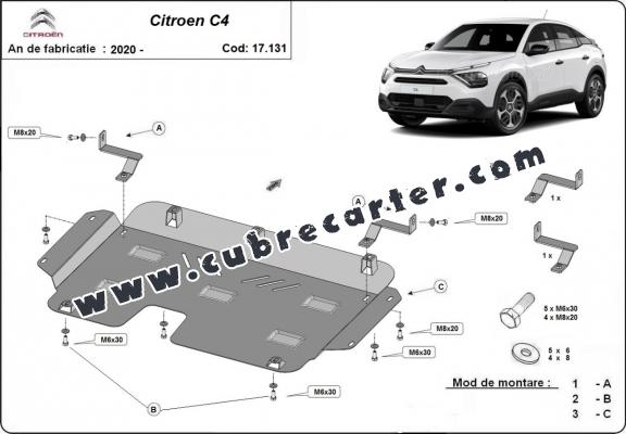 Cubre carter metalico Citroen C4