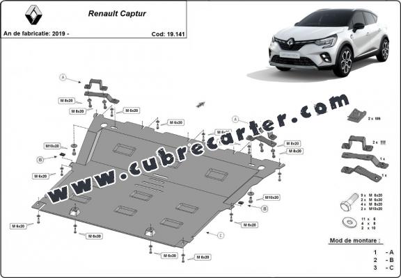 Cubre carter metalico Renault Captur