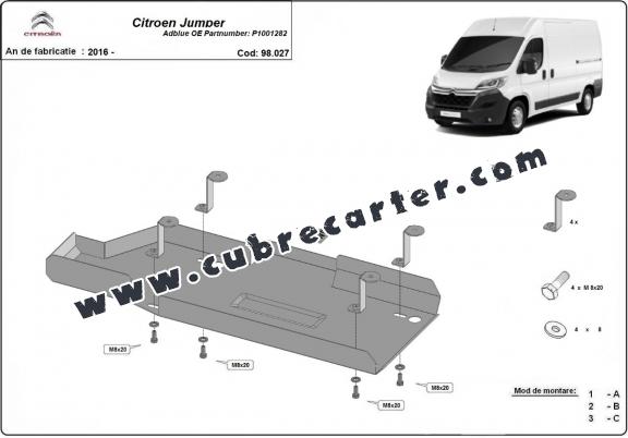 Protección del depósito de AdBlue Citroen Jumper