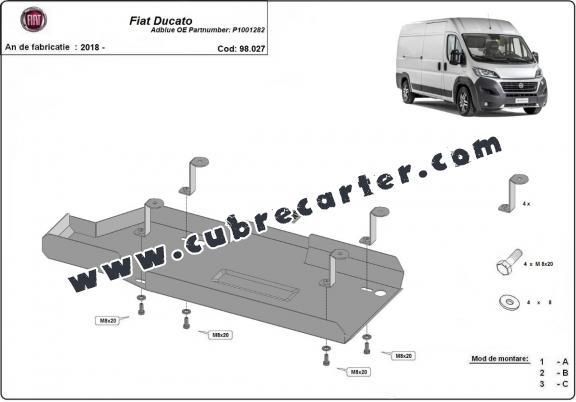 Protección del depósito de AdBlue Fiat Ducato