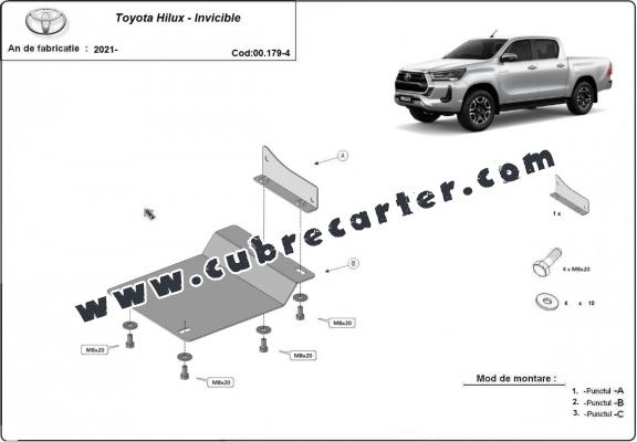 Protección aluminio sensores DPF Toyota Hilux