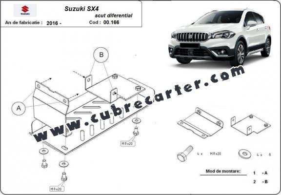 Aluminio protección del diferencial trasero Suzuki SX4