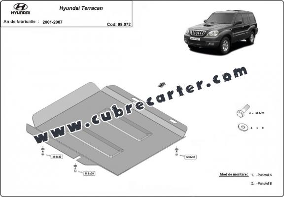 Protección caja de transferencia Hyundai Terracan