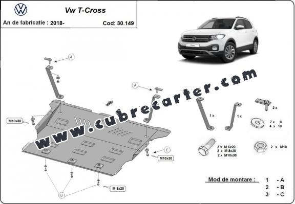 Cubre carter metalico VW T-Cross