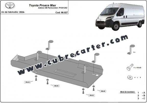 Protección del depósito de AdBlue Toyota Proace Max - P1001282