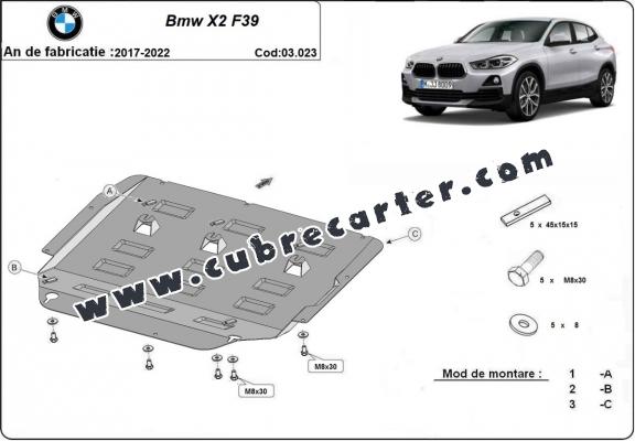 Cubre carter metalico BMW X2 F39