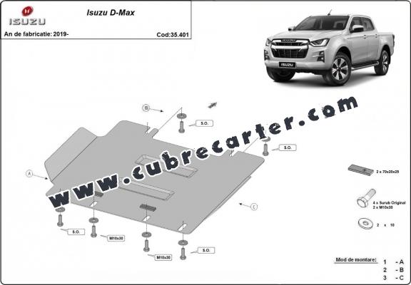 Cubre carter metalico Isuzu D-Max