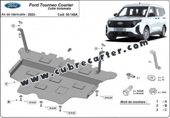 Cubre carter metalico Ford Tourneo Courier  - caja de cambios automática