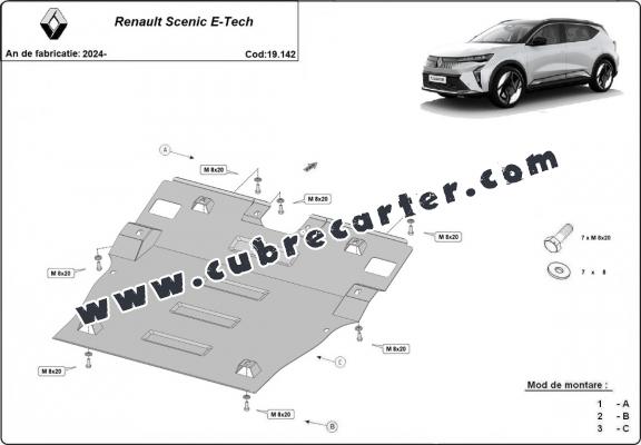 Cubre carter metalico Renault Scenic E-Tech