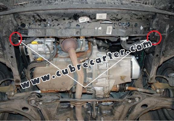 Cubre carter metalico Peugeot 208