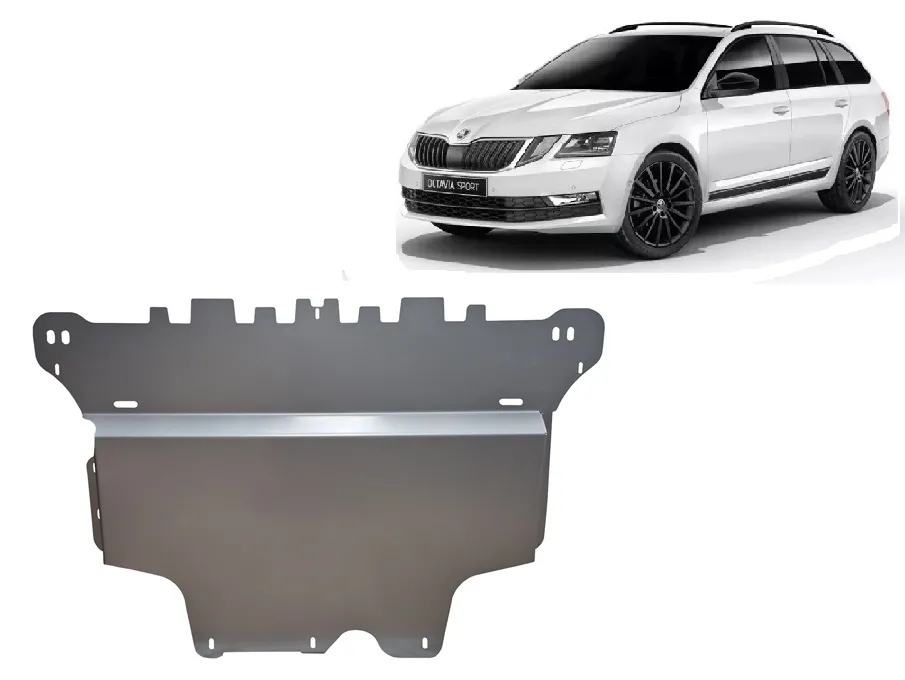 Cubre carter de aluminio Skoda Octavia 3 2012-2020