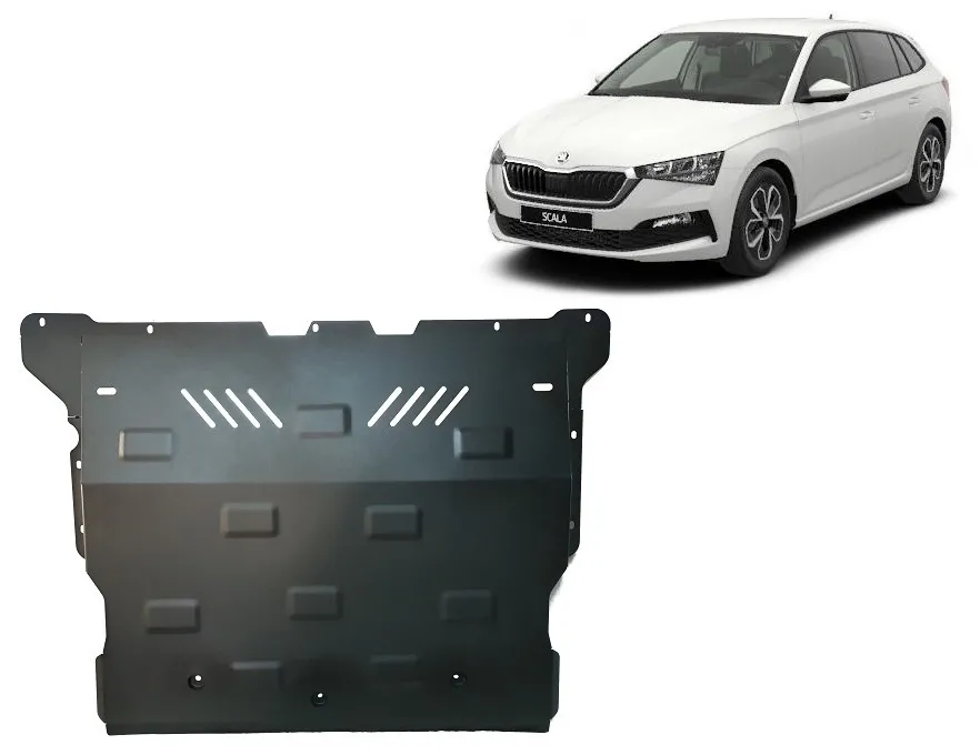 Cubre carter metalico Skoda Scala 2019-2026