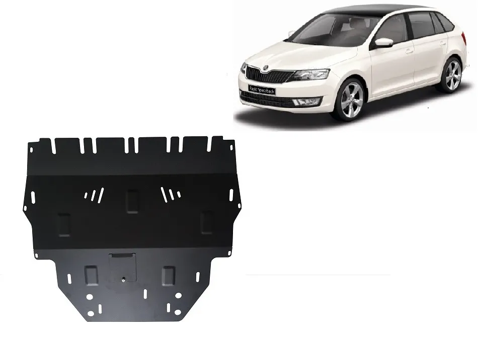 Cubre carter metalico Skoda Spaceback 2013-2019