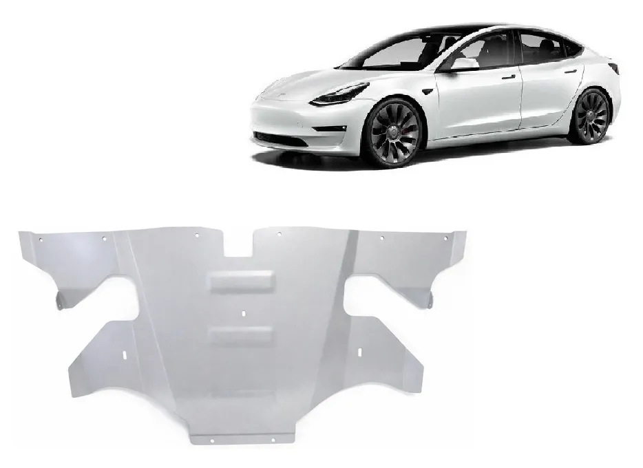 Protección trasera del motor eléctrico en aluminio – Tesla Model 3 AWD 2017-2026