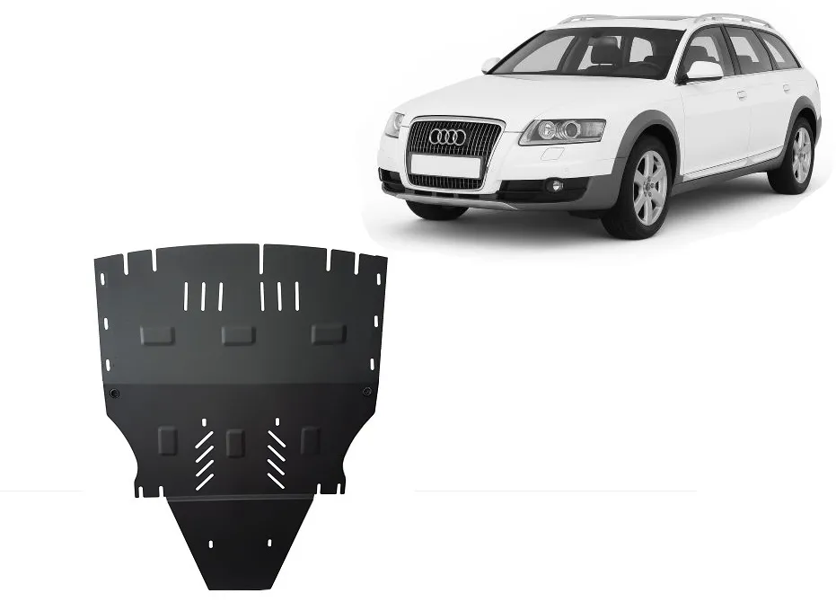 Cubre carter metalico Audi A6 Allroad 2 - sin solapas laterales 2005-2011