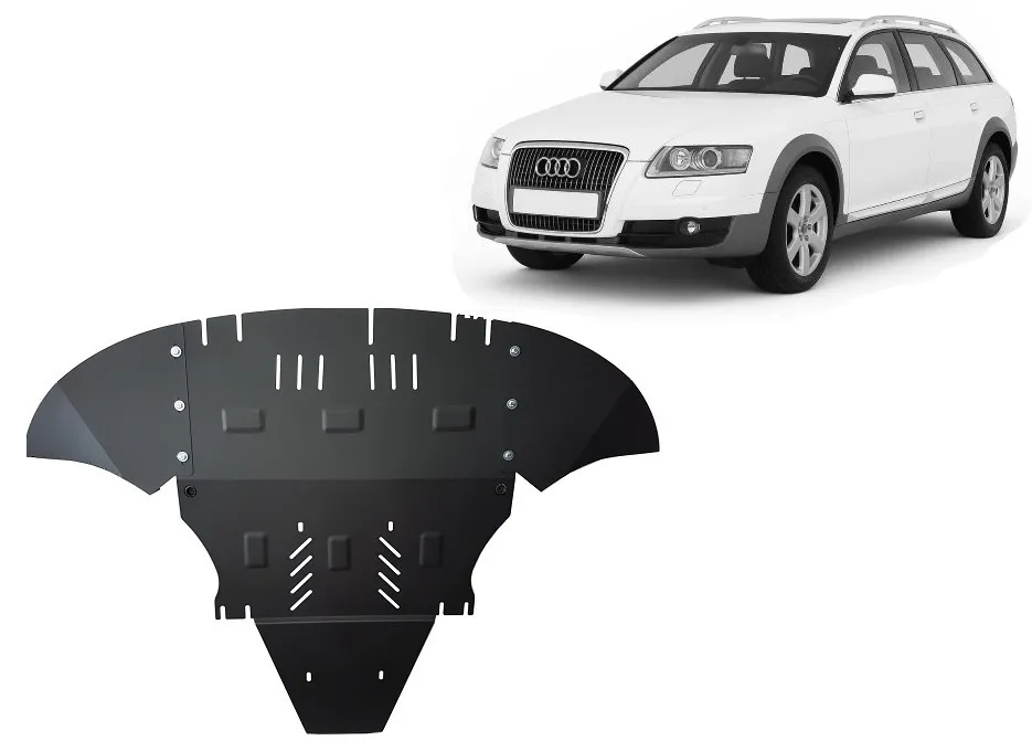 Cubre carter metalico Audi A6 Allroad 2 - con solapas laterales 2005-2011