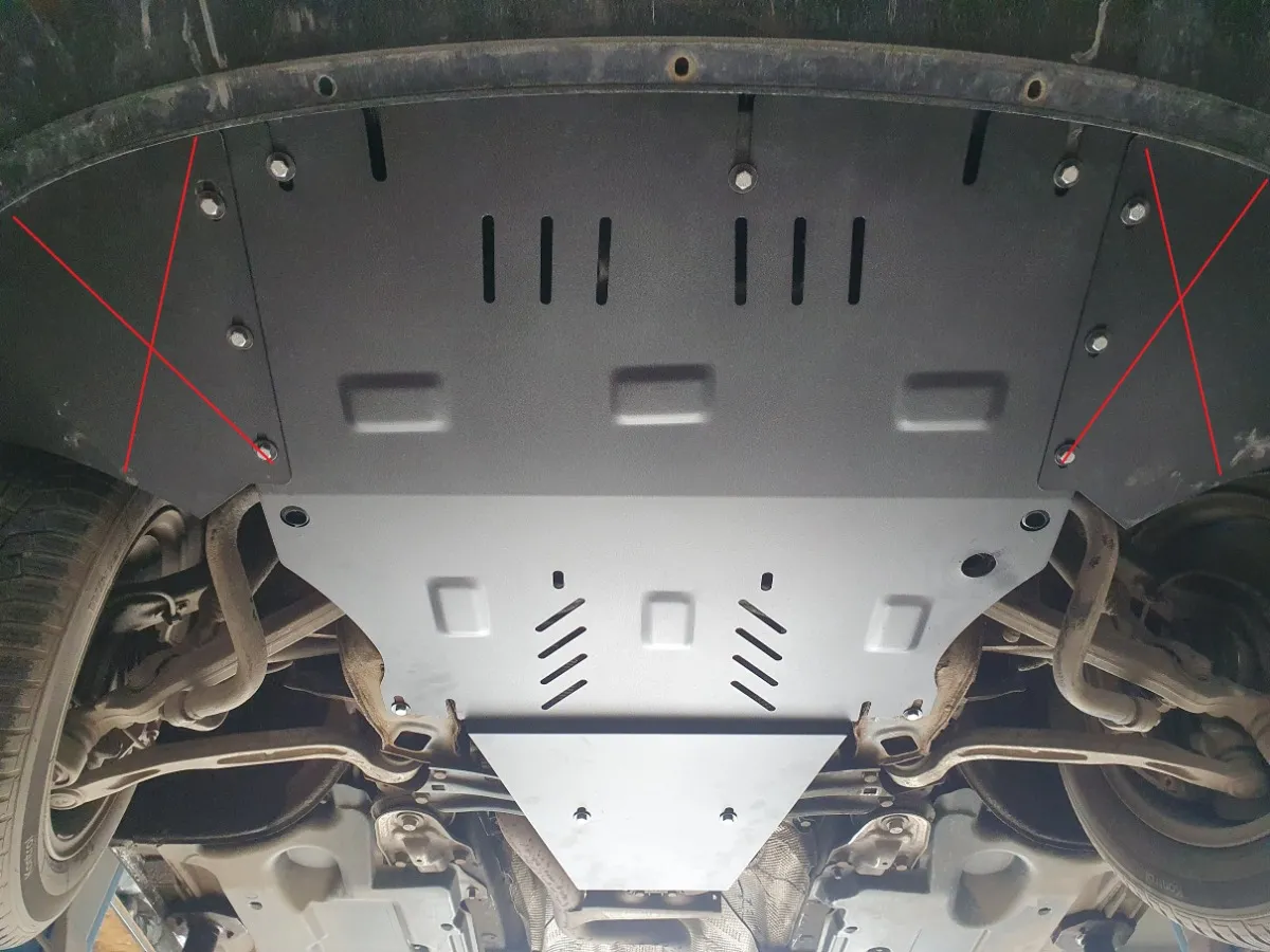 Cubre carter metalico Audi A6 Allroad 2 - sin solapas laterales