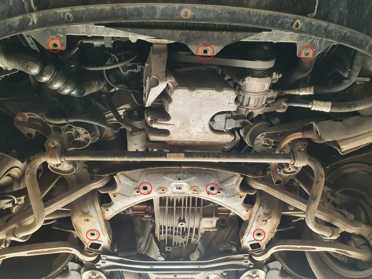 Cubre carter metalico Audi A6 - con solapas laterales