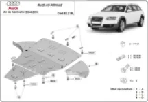 Cubre carter metalico Audi A6 Allroad 2 - con solapas laterales