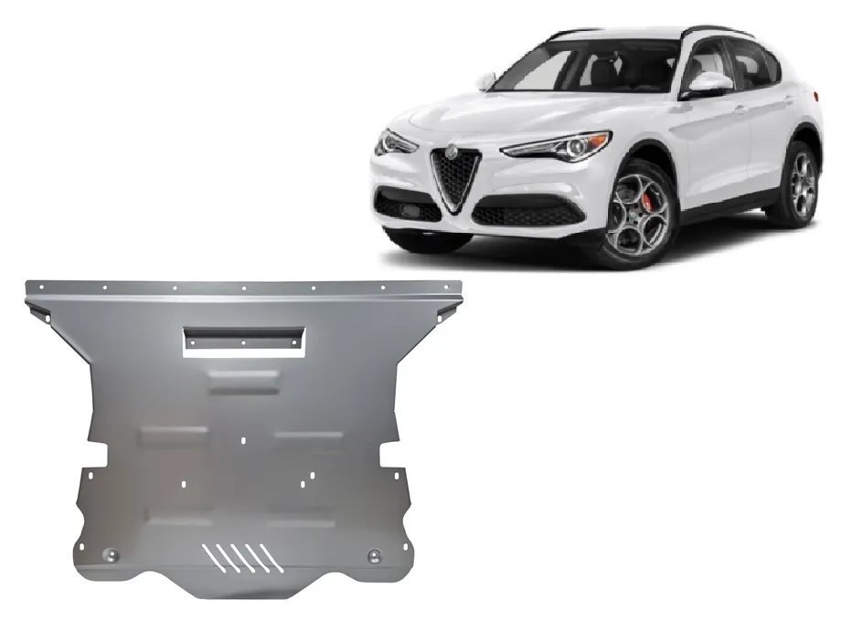 Cubre carter de aluminio Alfa Romeo Stelvio 2016-2026