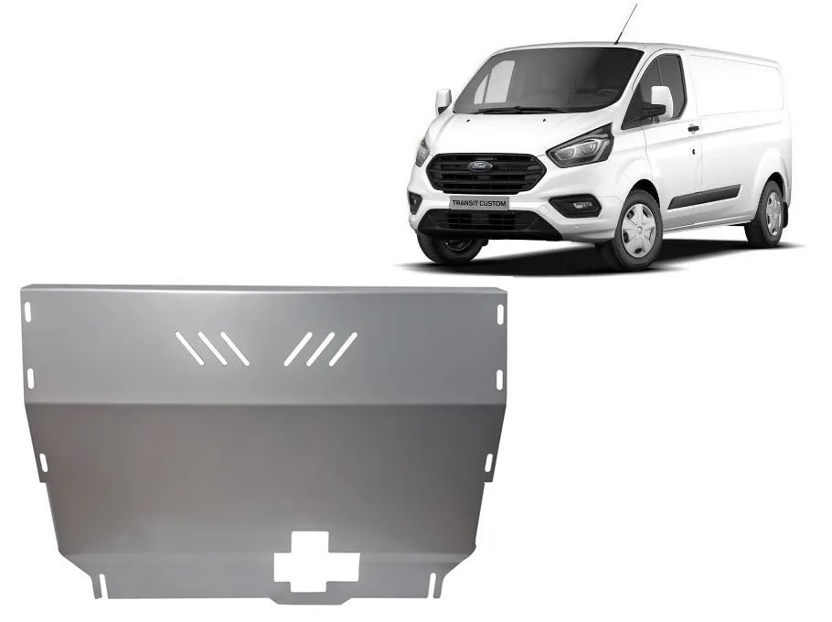 Cubre carter de aluminio Ford Transit Custom - FWD 2020-2023