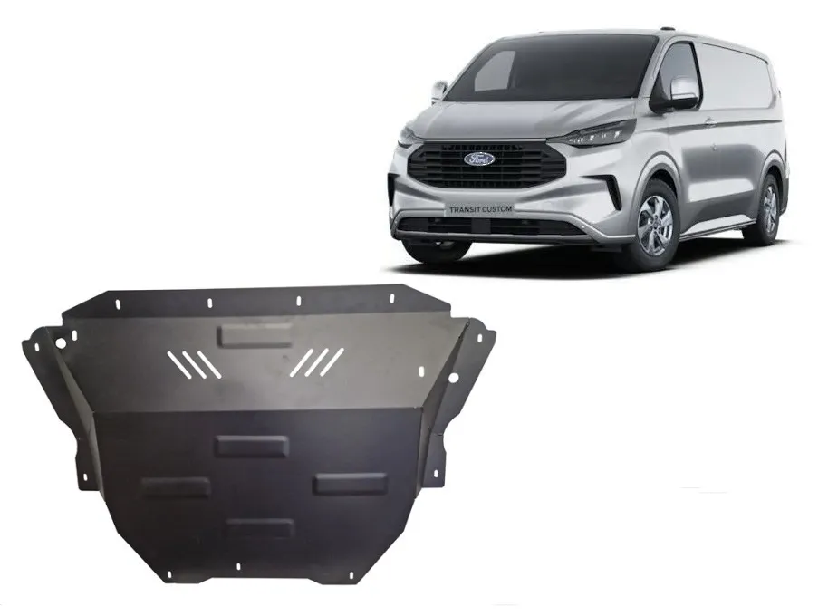 Cubre carter metalico Ford Transit Custom 2023-2026