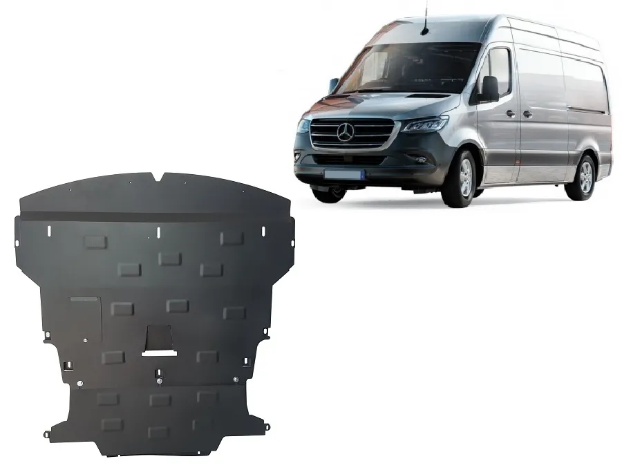 Cubre carter metalico Mercedes Sprinter - FWD 2018-2026