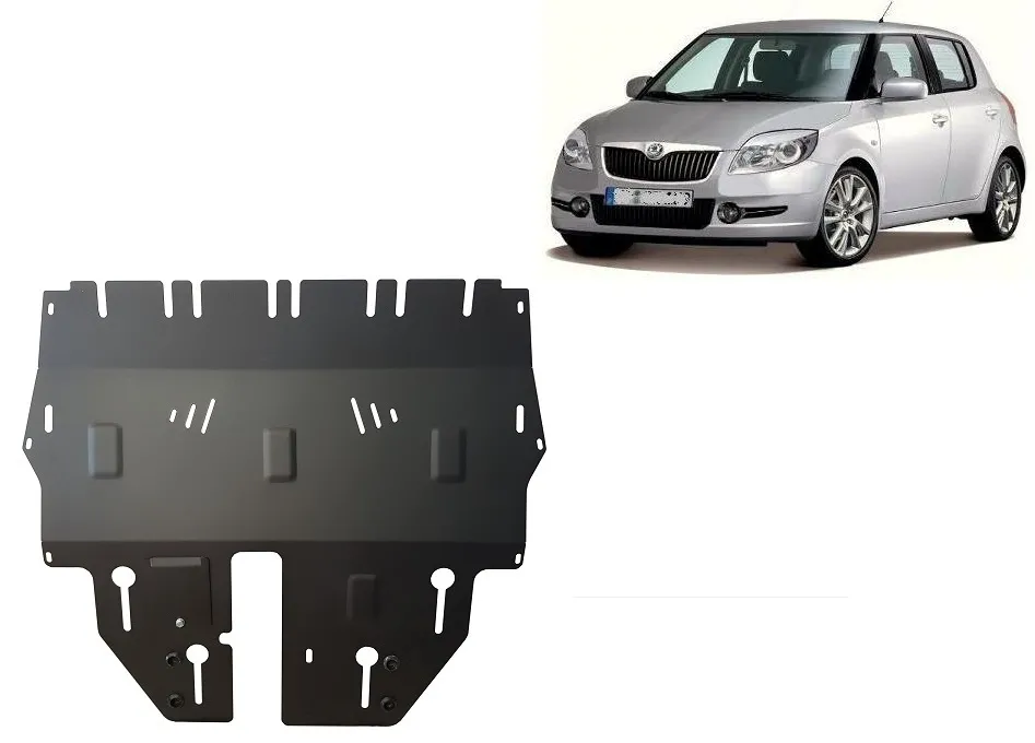 Cubre carter metalico Skoda Fabia 2 2007-2014